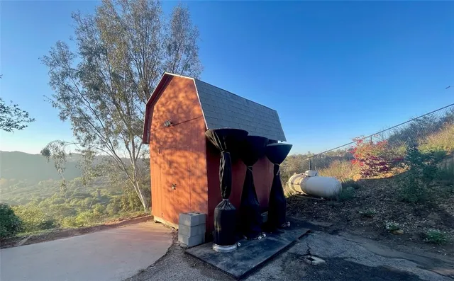 a view of a street with a houses