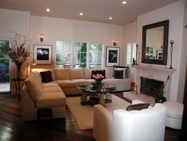 71 Olive Mill Road Montecito, CA 93108 - Photo 4 of 12 a living room with furniture fireplace and flat screen tv