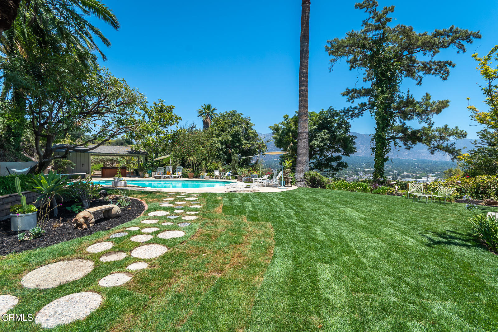 1471 Normandy Drive Pasadena, CA 91103 - Photo 32 of 41 a view of swimming pool with a garden