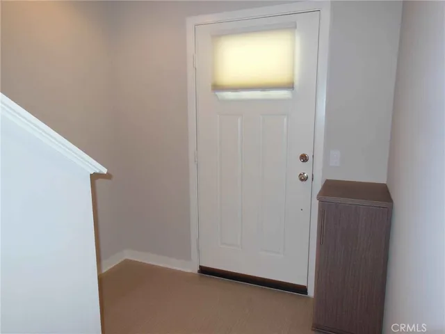 a view of an front door