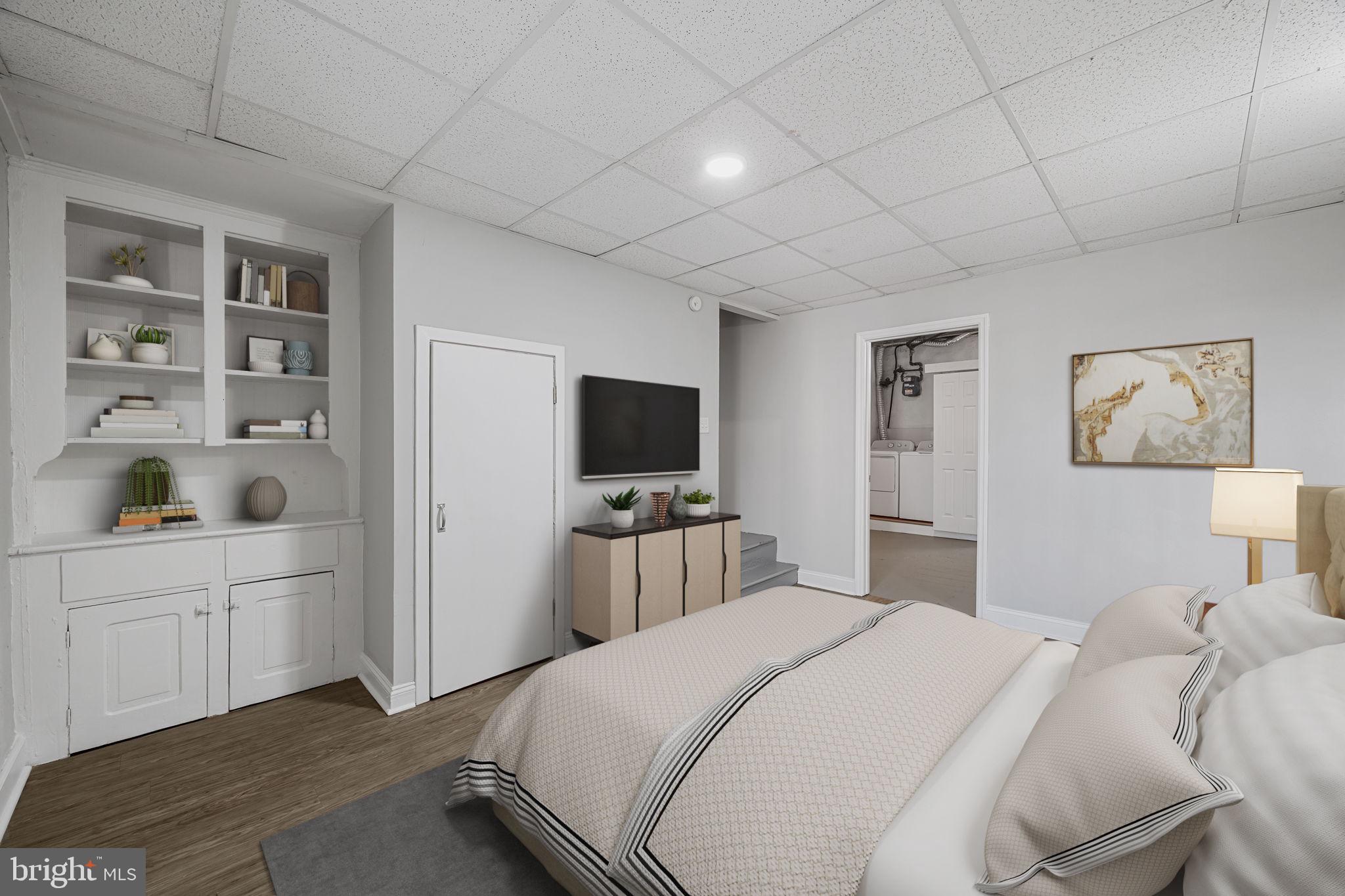 213 Dawson Street Philadelphia, PA 19128 - Photo 19 of 26 Digitally Staged Bedroom with modern elegance.