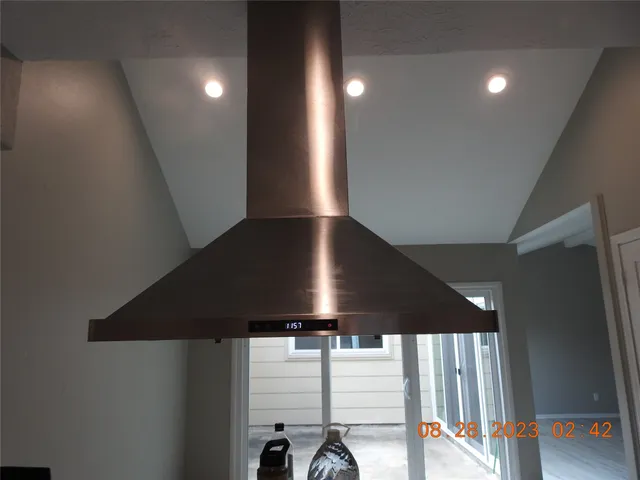 a empty closet with white paint