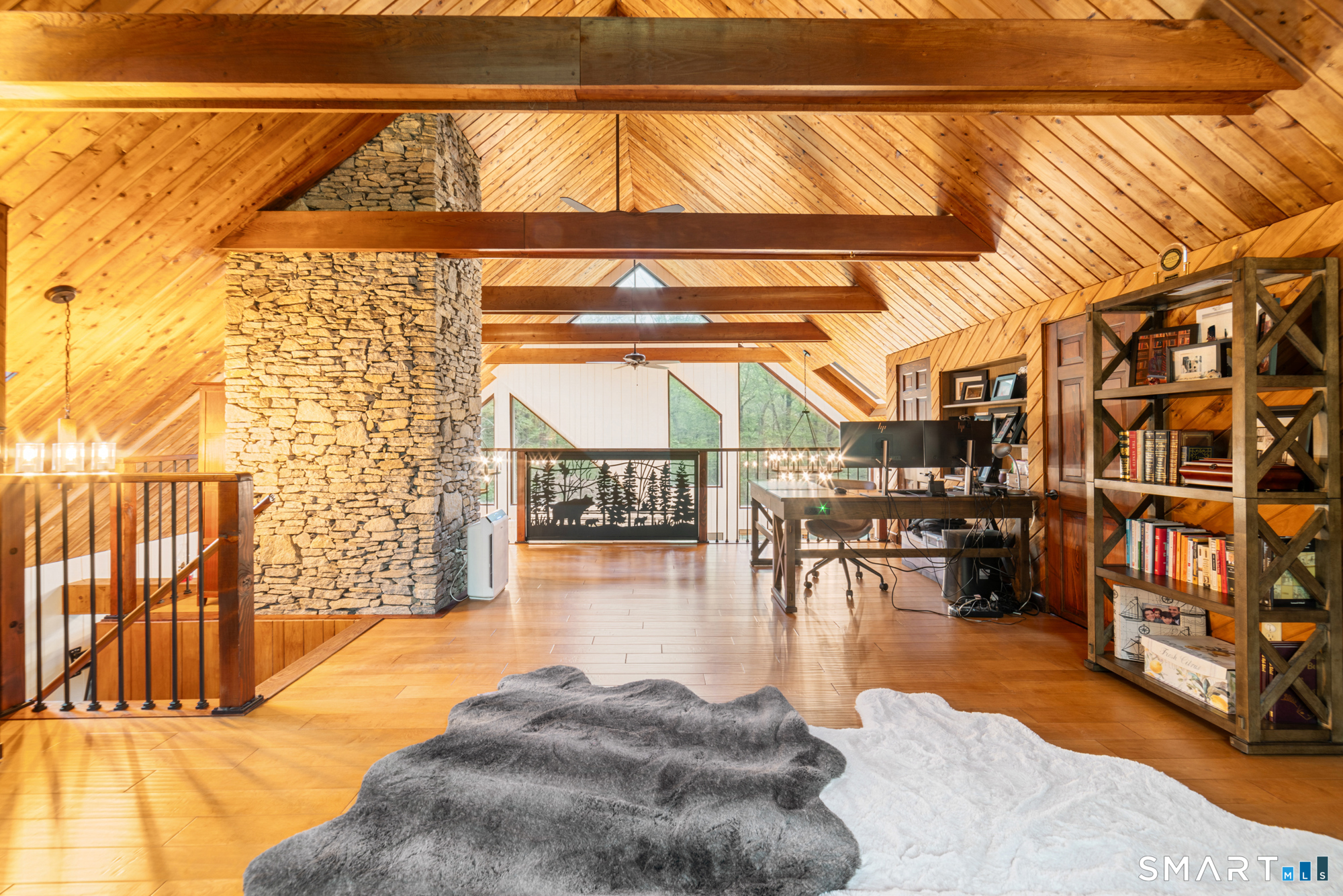 72 Wild Cat Hill Road Harwinton, CT 06791 - Photo 16 of 40 a view of a living room and a balcony
