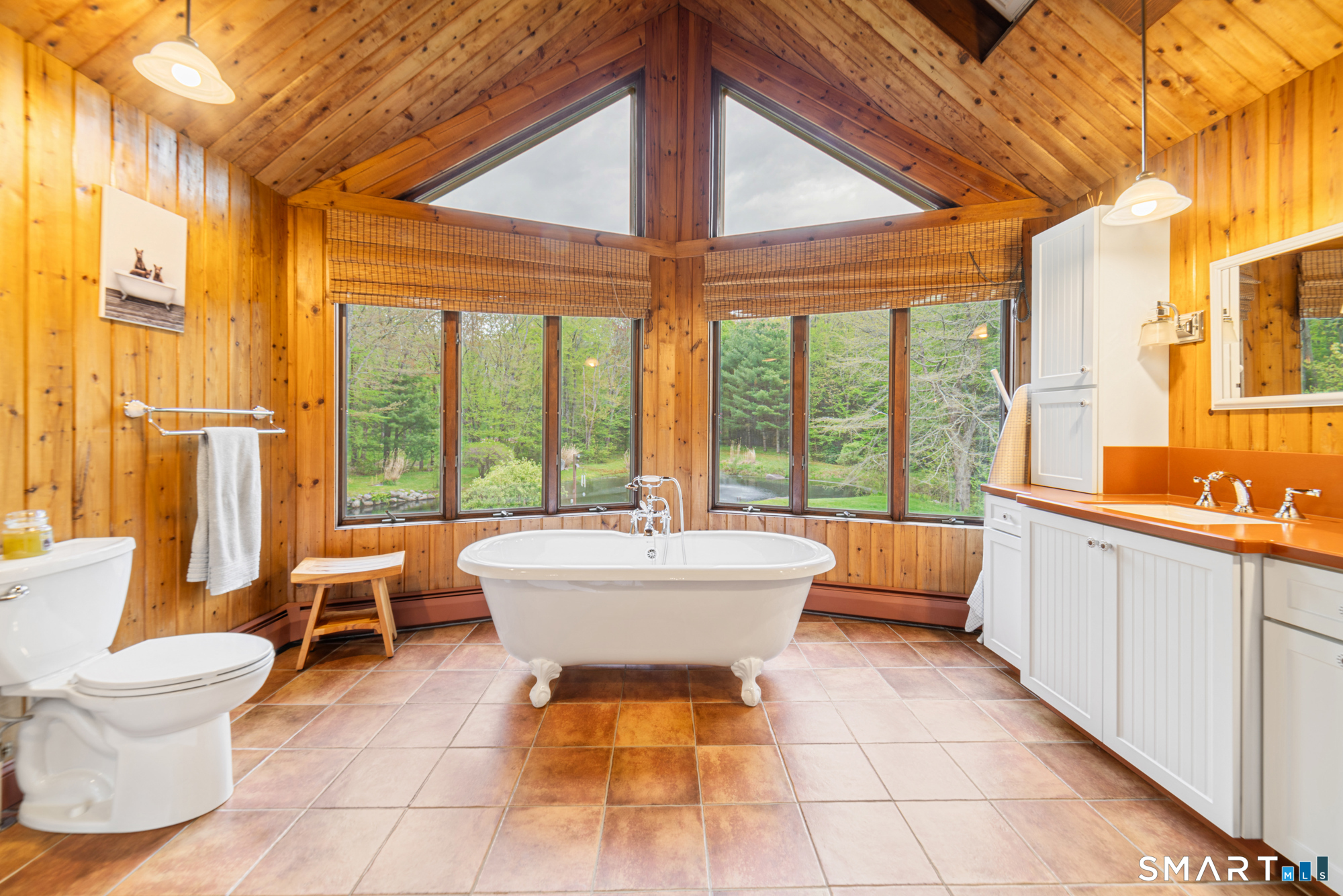 72 Wild Cat Hill Road Harwinton, CT 06791 - Photo 18 of 40 a bathroom with a sink mirror and a bathtub