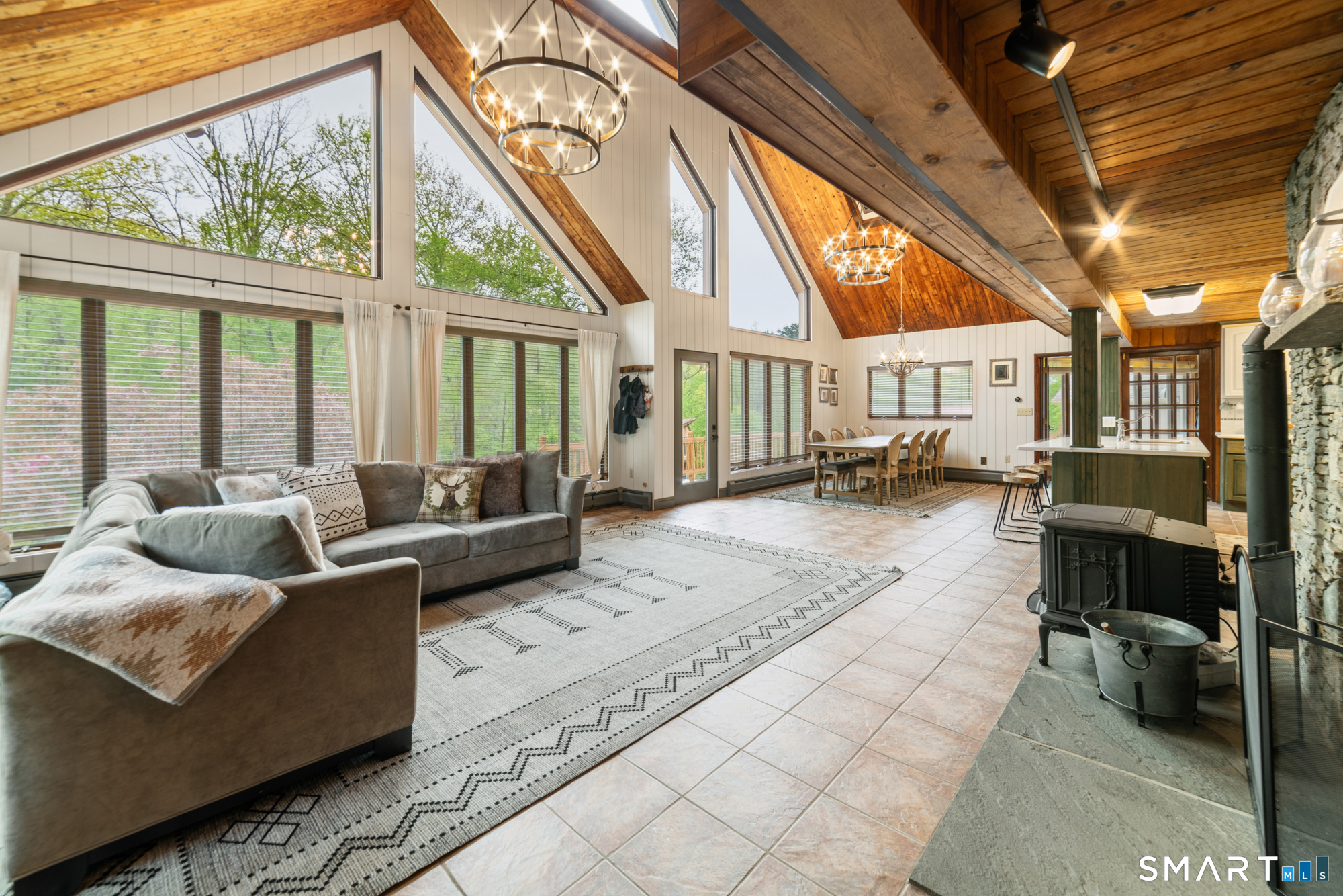 72 Wild Cat Hill Road Harwinton, CT 06791 - Photo 2 of 40 a living room with furniture and a large window