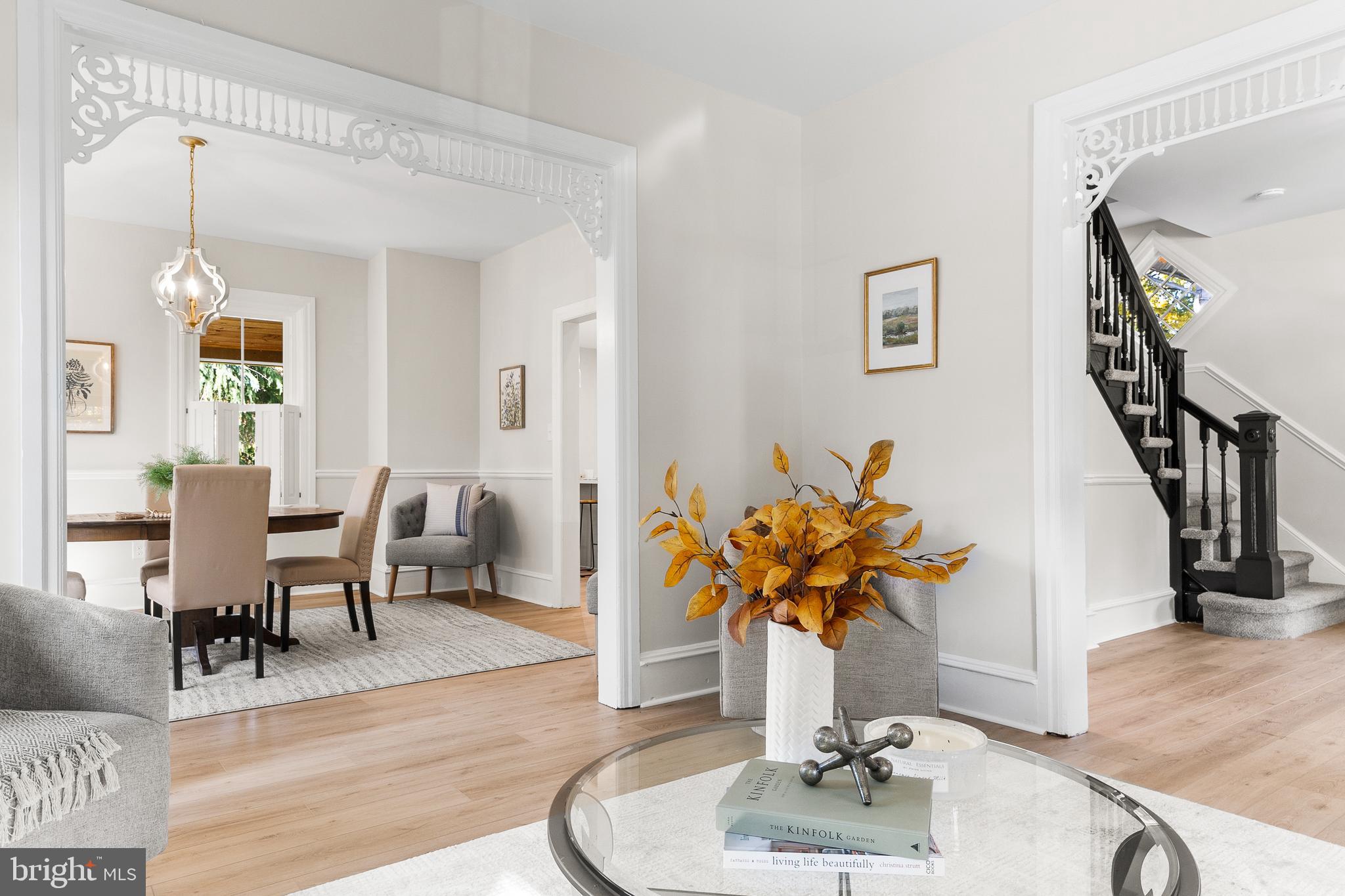 306 Midway Riverton, NJ 08077 - Photo 10 of 46 Dining room and foyer view from formal living room