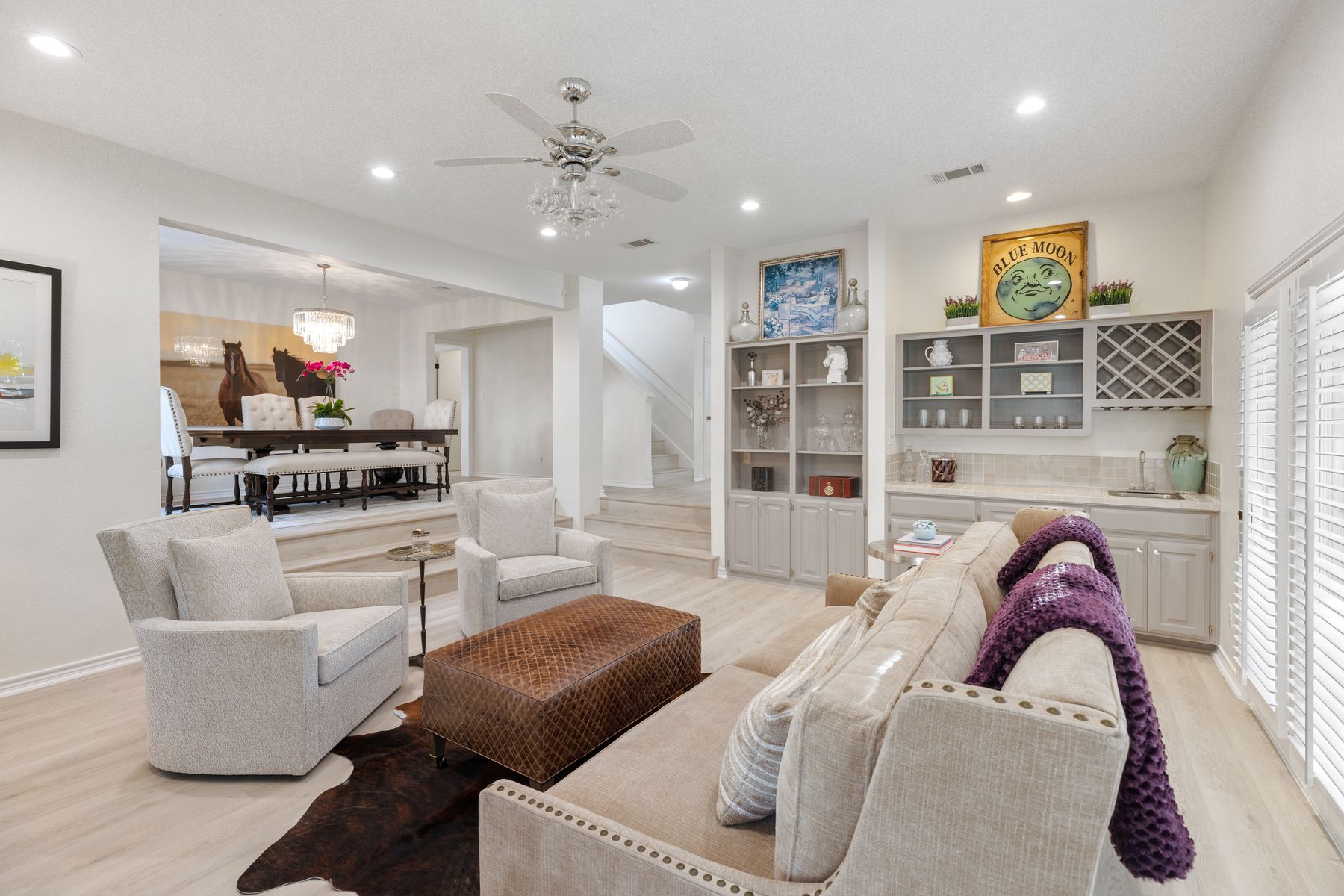 5 Valhalla Court The Hills, TX 78738 - Photo 7 of 34 Open-concept living and dining—ideal for entertaining.