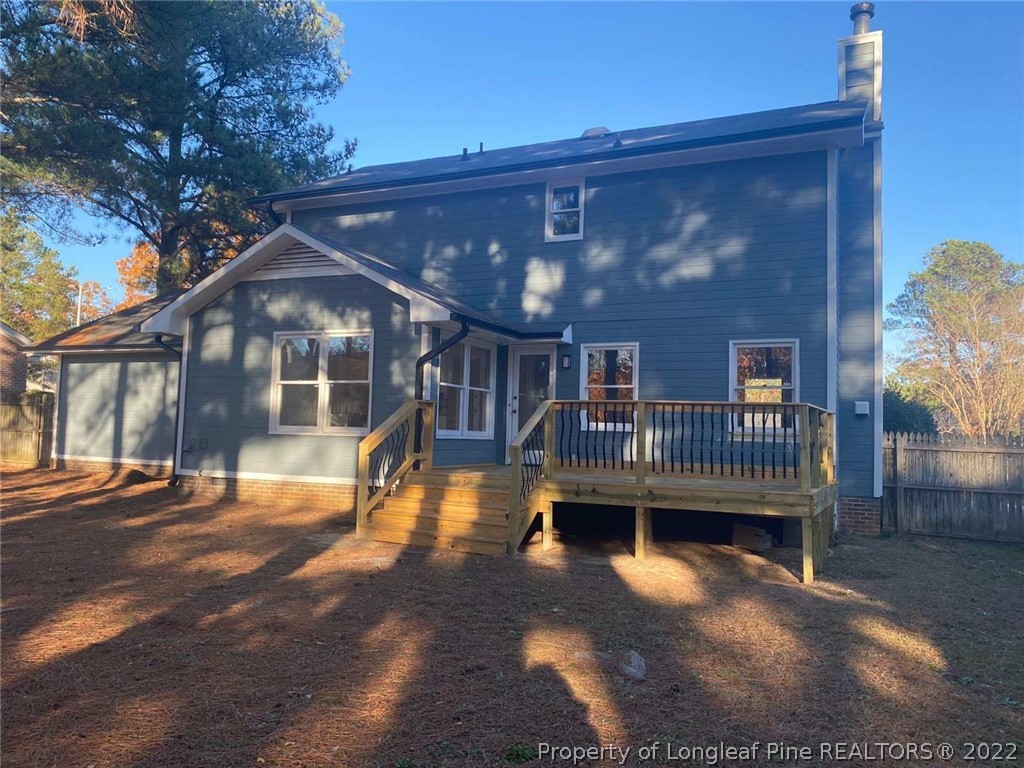 944 Flintwood Road Fayetteville, NC 28314 - Photo 31 of 50 a view of a house with a deck