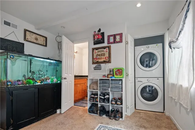 a room with storage and utility