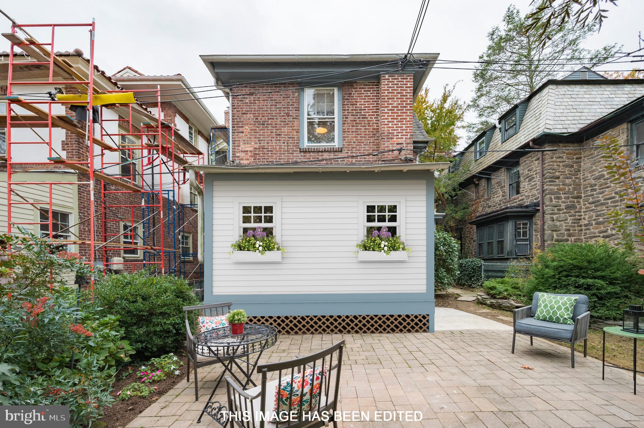 7203 Cresheim Road Philadelphia, PA 19119 - Photo 45 of 51 Back View (Edited to demonstrate addition)