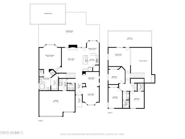 a picture of a floor plan
