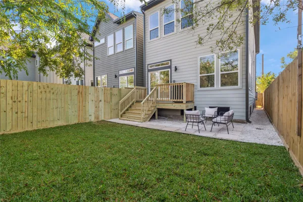 a view of a house with a patio