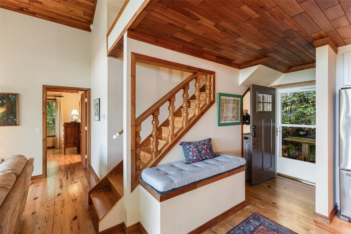 471 Rivard Road Glenville, NC 28736 - Photo 40 of 66 stairs to the upper loft and bedroom area