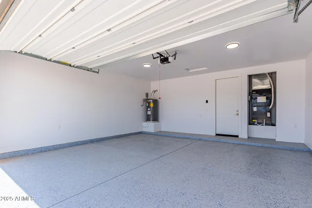 an empty room with closet