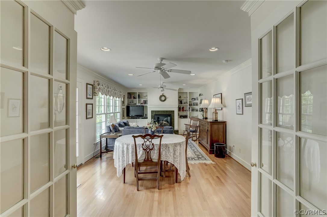 1607 Genito Road Crozier, VA 23039 - Photo 13 of 49 a view of a kitchen with dining table and chairs