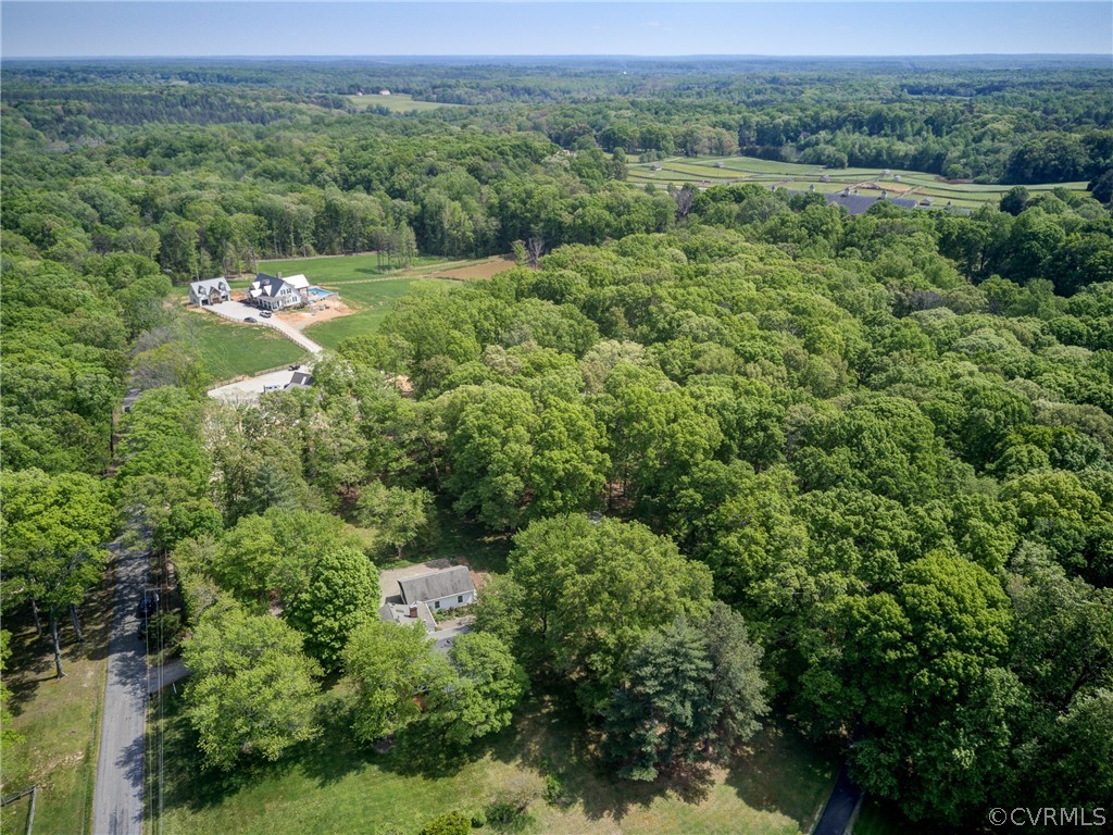 1607 Genito Road Crozier, VA 23039 - Photo 49 of 49 an aerial view of residential house with outdoor space and trees all around