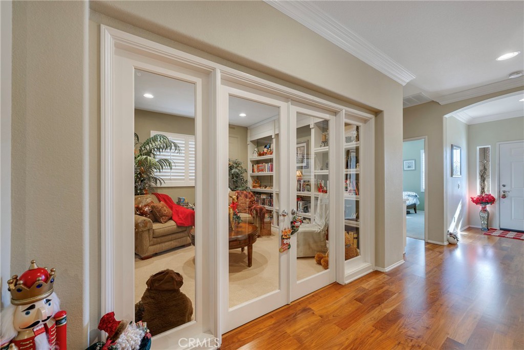 27956 Crystal Spring Drive Menifee, CA 92584 - Photo 44 of 75 a view of a room with wooden floor and closet