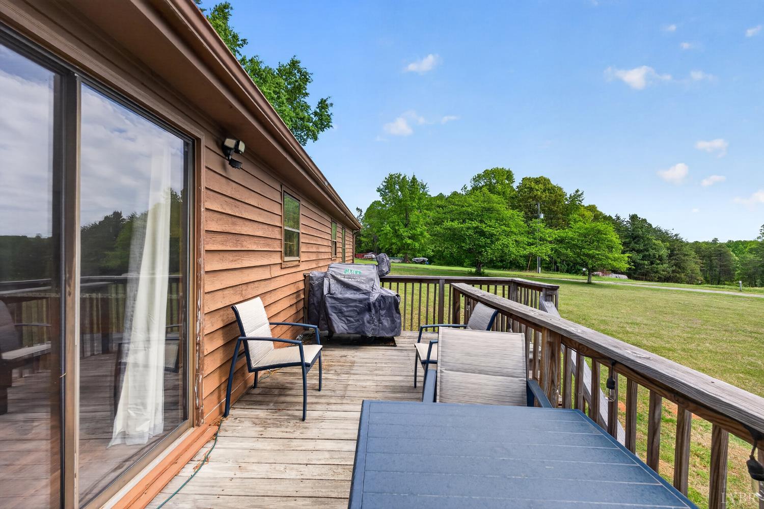 1002 Homeplace Road Rustburg, VA 24588 - Photo 13 of 48 a balcony with wooden floor and outdoor seating
