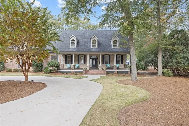 front view of a house with a street