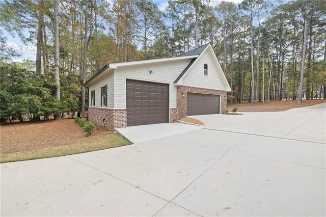 a view of a living room and dining room