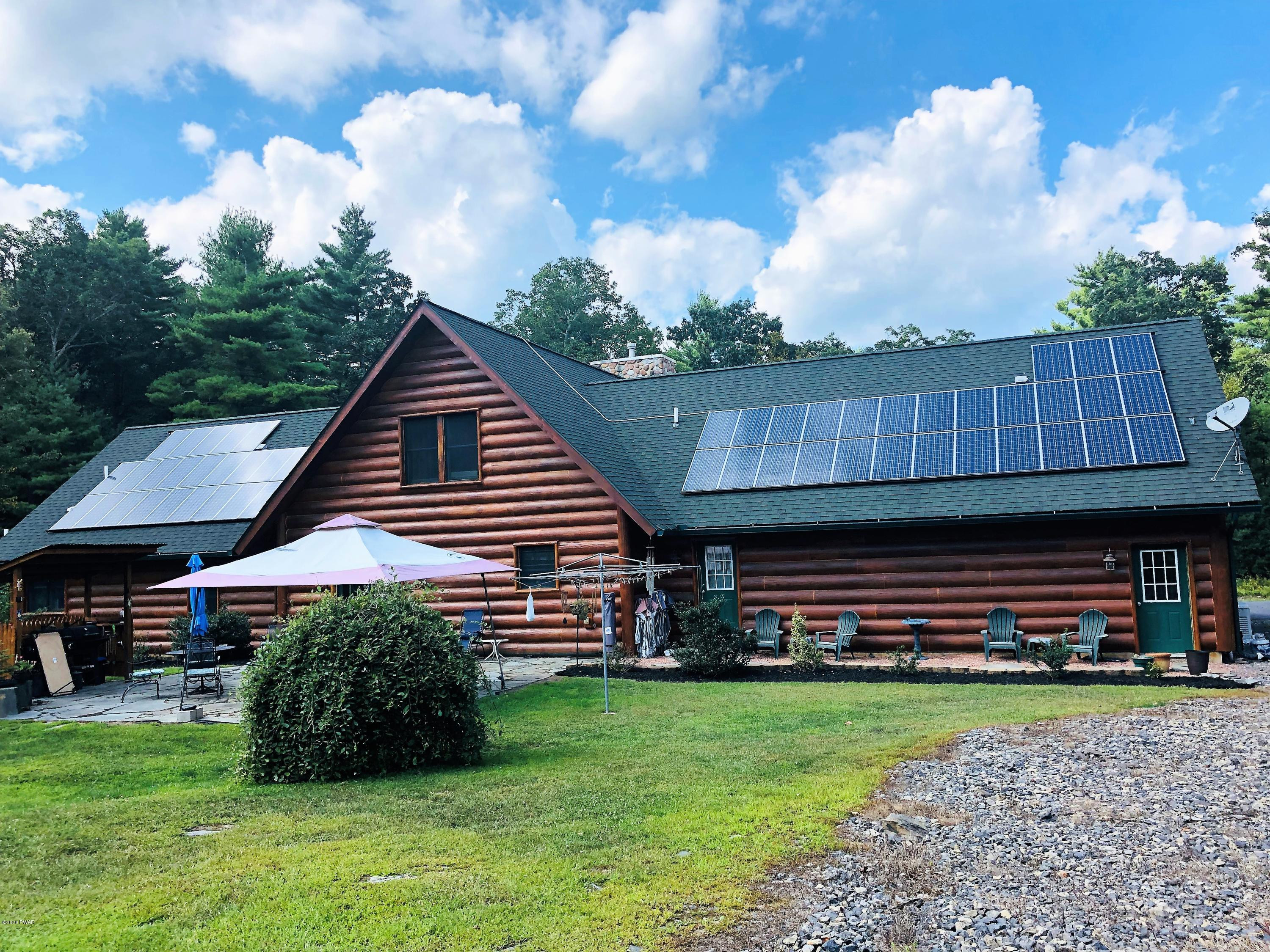 Back of Home with Solar Panels