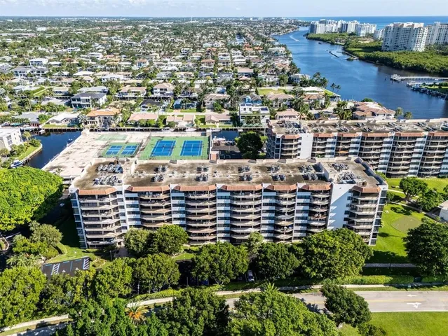 an aerial view of city