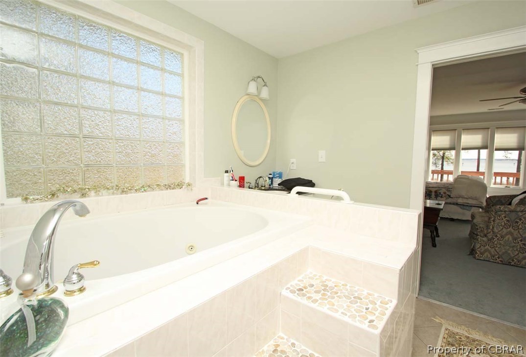 3974 Weems Road Weems, VA 22576 - Photo 25 of 37 Jetted tub in the Master Bathroom
