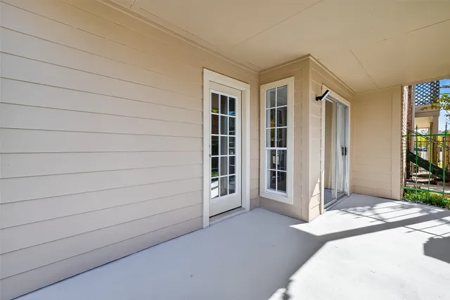 a view of a house entryway