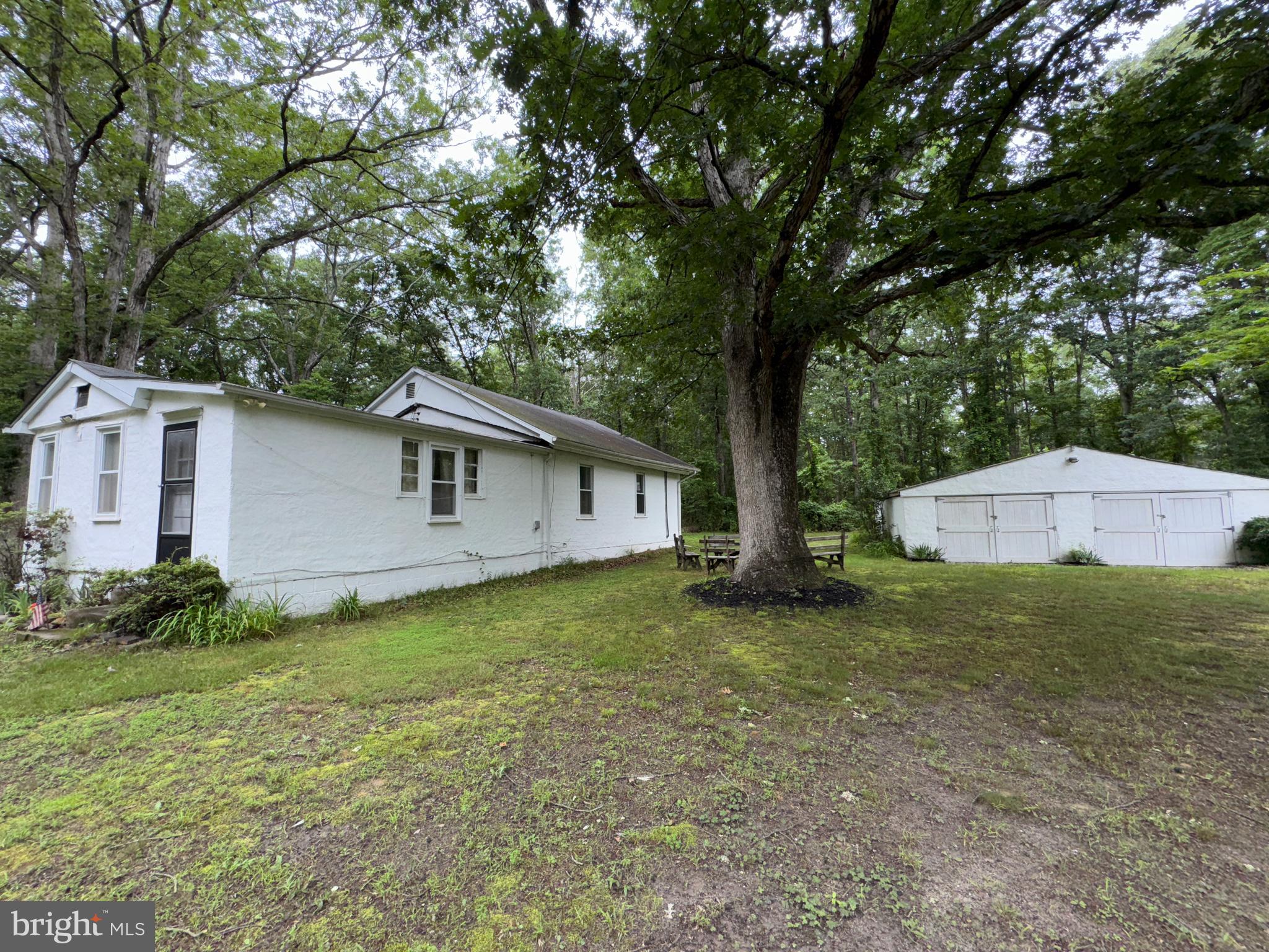 13 Cramer Road Tabernacle, NJ 08088 - Photo 7 of 48 a backyard of a house with plants and large tree