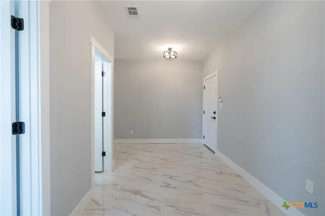 a view of an empty room