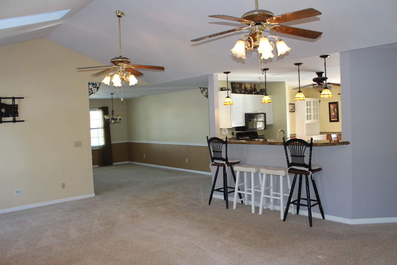 7629 White Oak Road Clinton, IL 61727 - Photo 19 of 47 a view of a dining room with furniture and chandelier