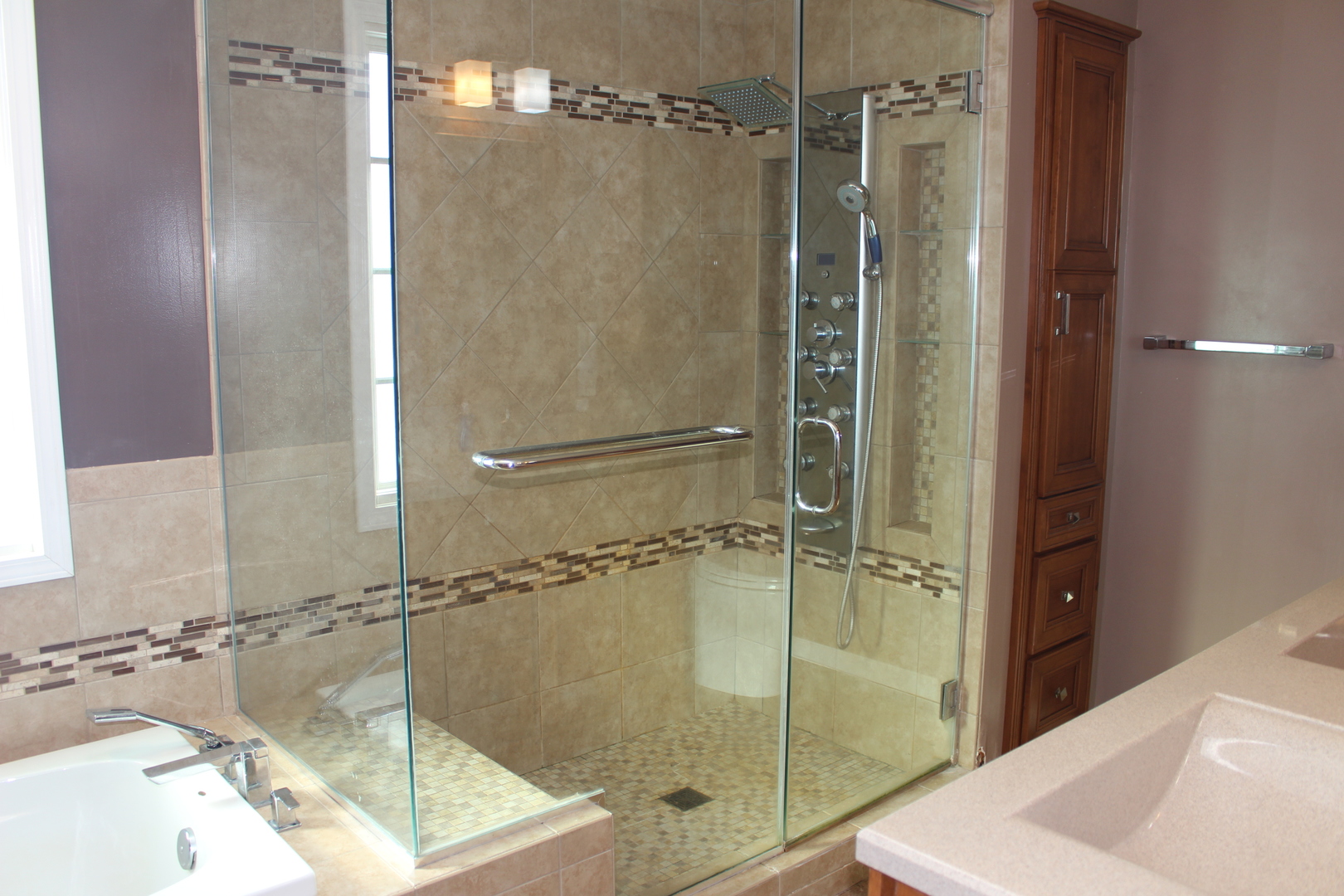 7629 White Oak Road Clinton, IL 61727 - Photo 38 of 47 a bathroom with a shower and a sink