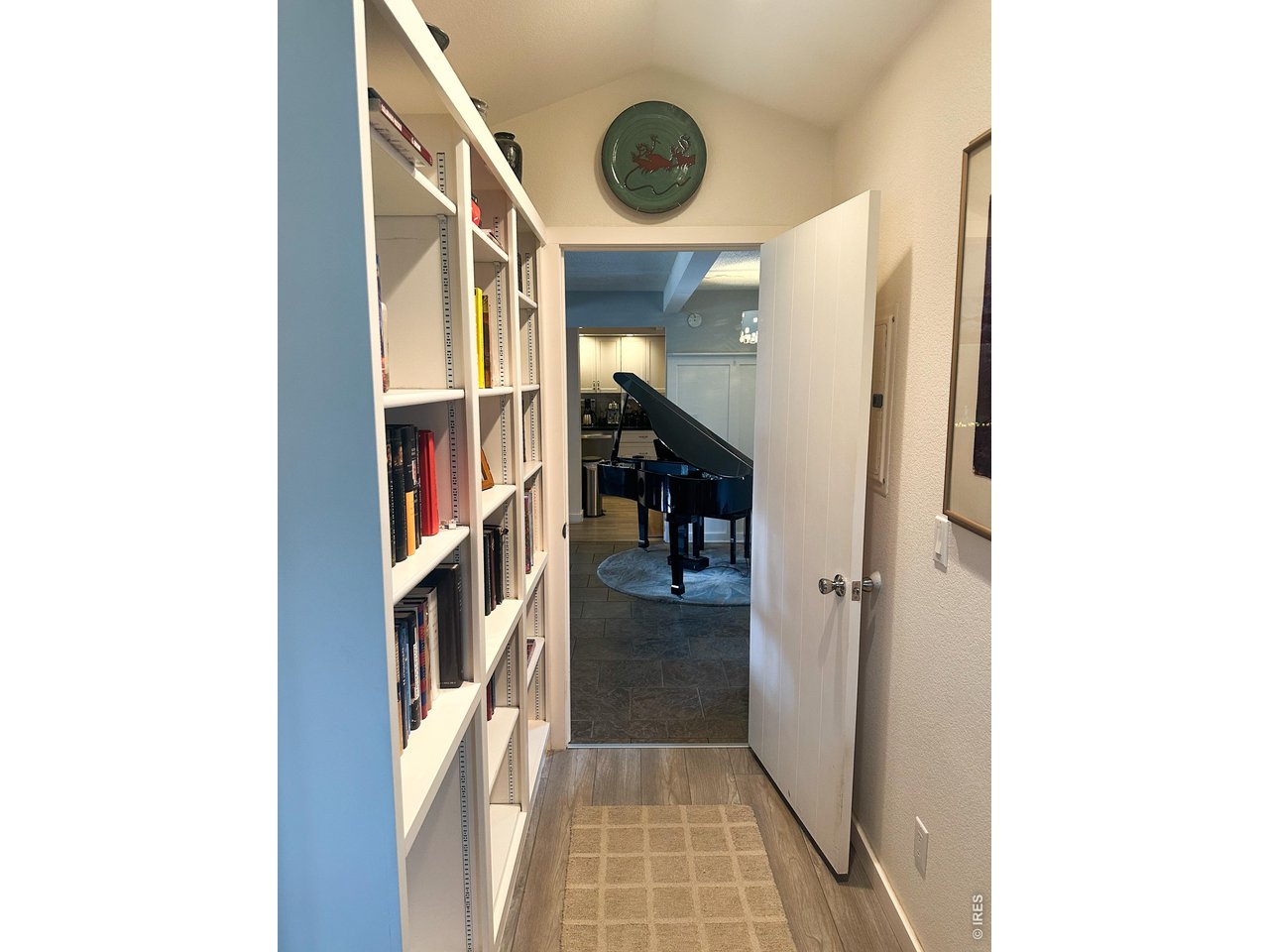 820 Riverside Drive Estes Park, CO 80517 - Photo 23 of 43 Floor to ceiling book case at entry to primary bedroom