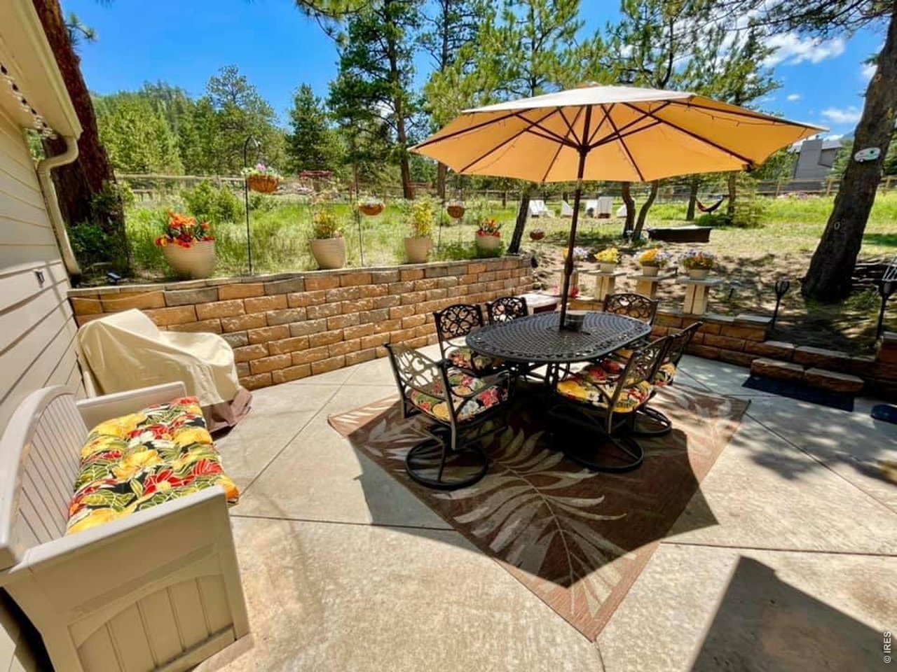 820 Riverside Drive Estes Park, CO 80517 - Photo 4 of 43 Back patio dining!