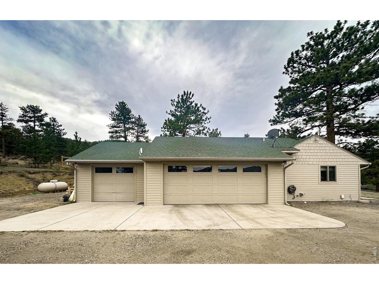 820 Riverside Drive Estes Park, CO 80517 - Photo 41 of 43 Attached three car garage and RV hook up t ward the front of the house