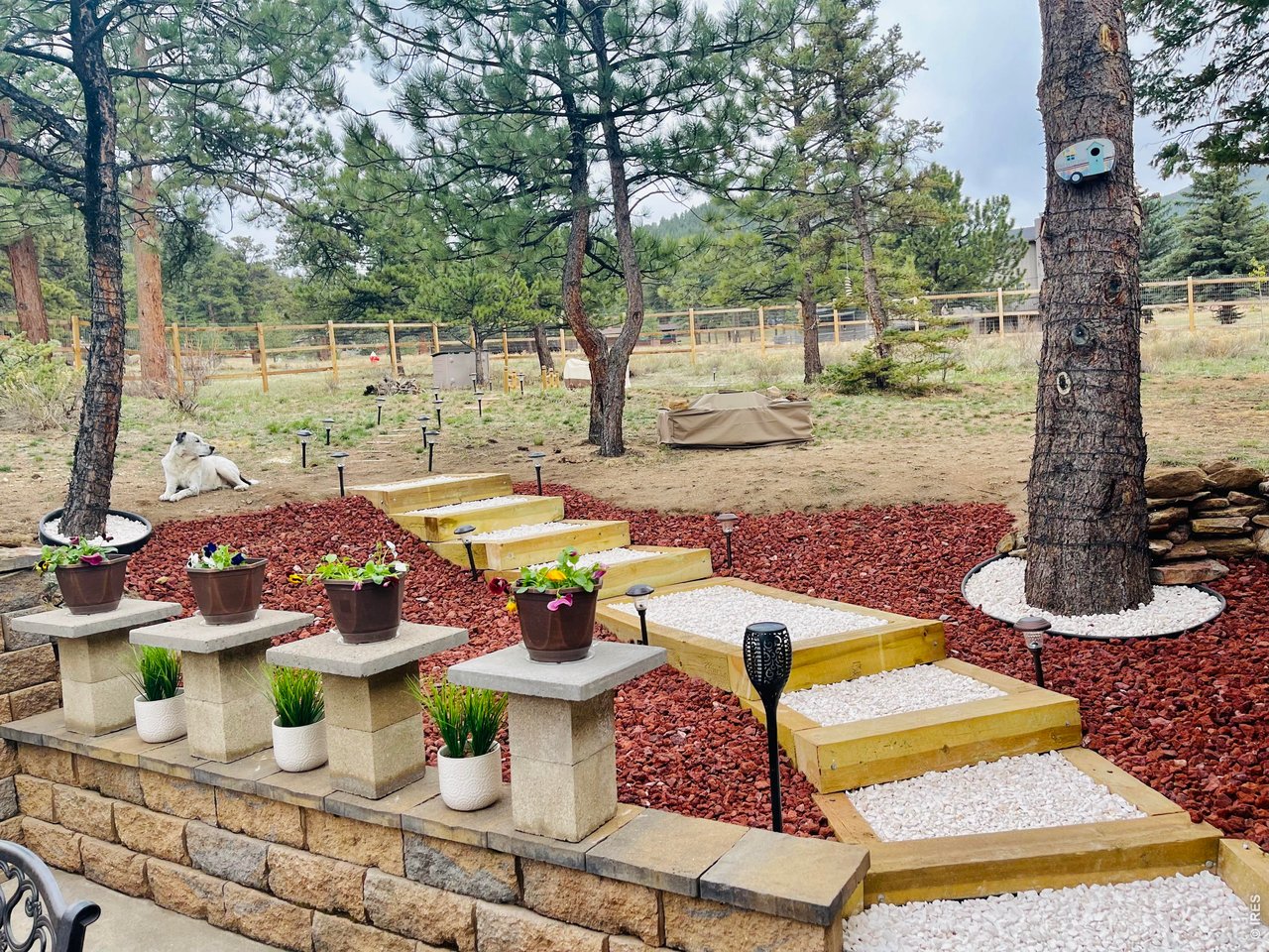 820 Riverside Drive Estes Park, CO 80517 - Photo 5 of 43 Beautifully terraced back yard