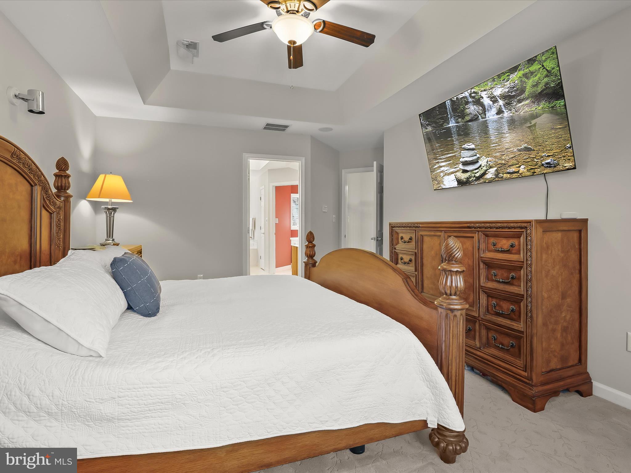 3155 Clarho Circle Finksburg, MD 21048 - Photo 28 of 70 a bedroom with a bed and a chandelier