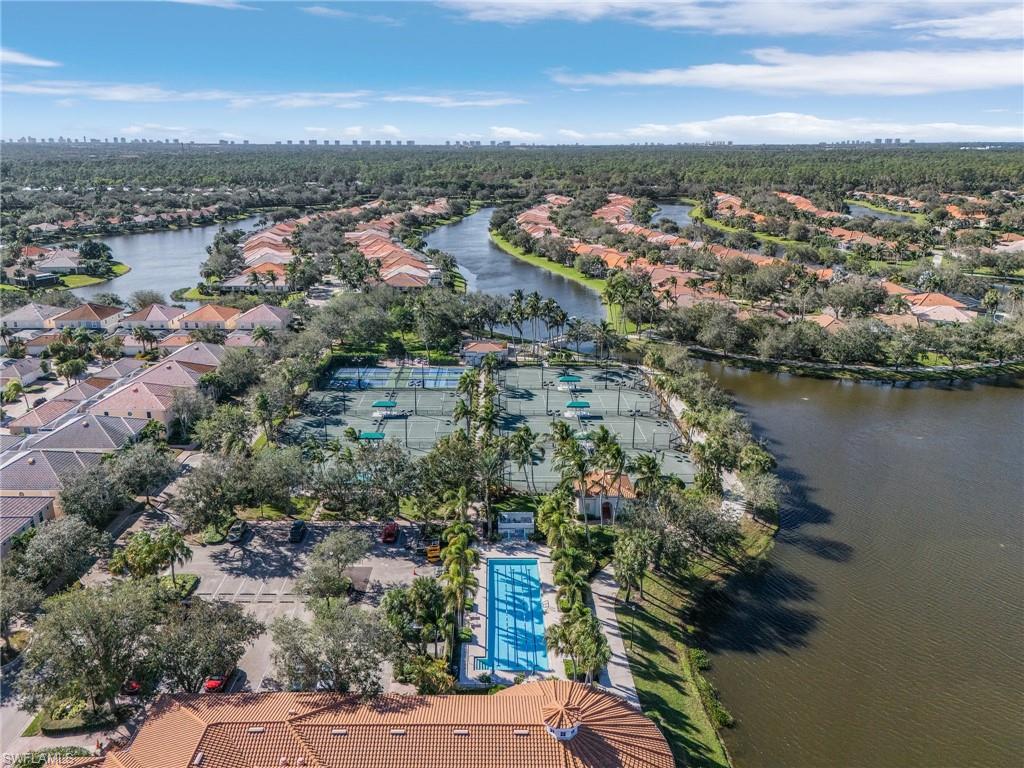 4187 St George Lane Naples, FL 34119 - Photo 26 of 27 Birds eye view of property with a water view
