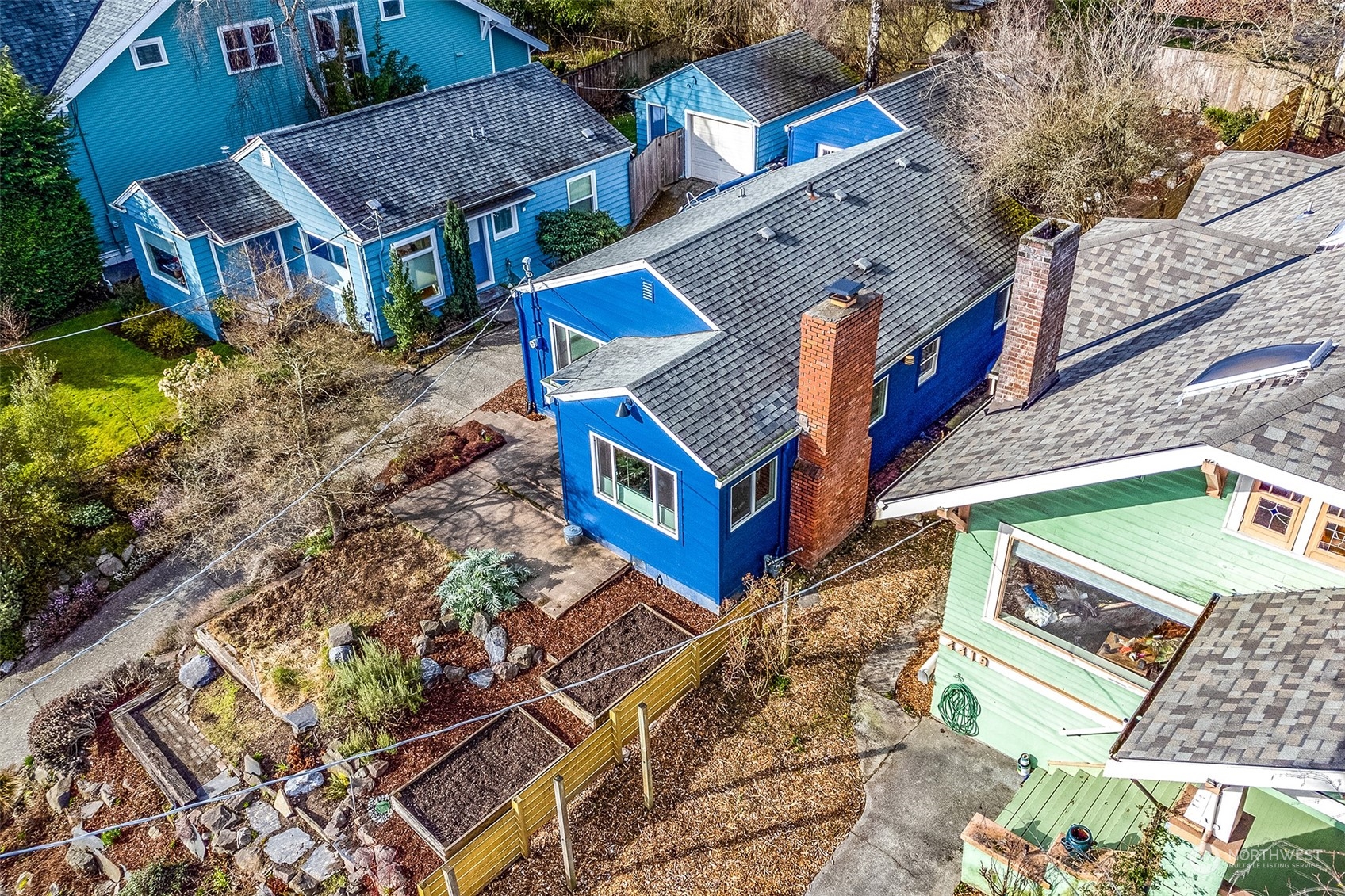 4415 Eastern Avenue North Seattle, WA 98103 - Photo 25 of 27 an aerial view of a house with yard