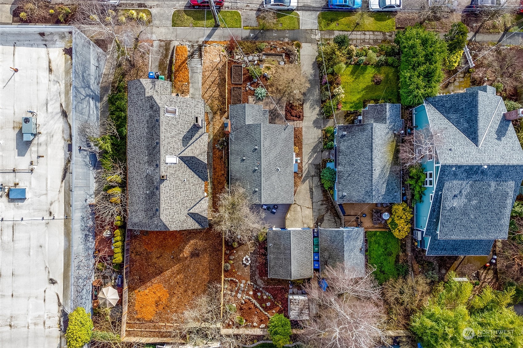 4415 Eastern Avenue North Seattle, WA 98103 - Photo 27 of 27 an aerial view of waterside residential houses