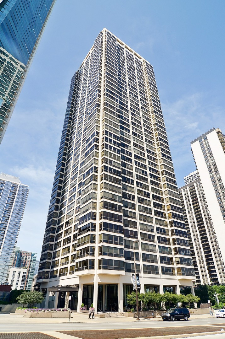 a front view of a building