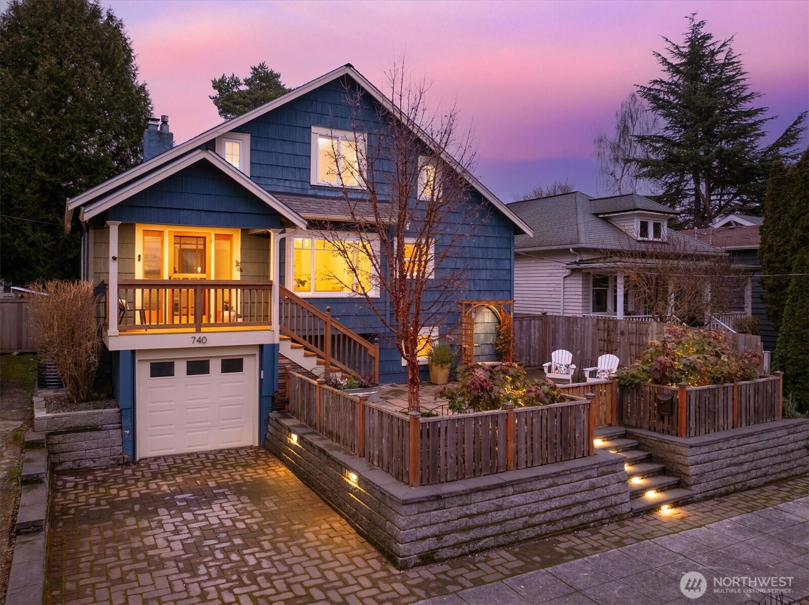 740 North 82nd Street Seattle, WA 98103 - Photo 35 of 36 a front view of house with yard outdoor seating and barbeque oven