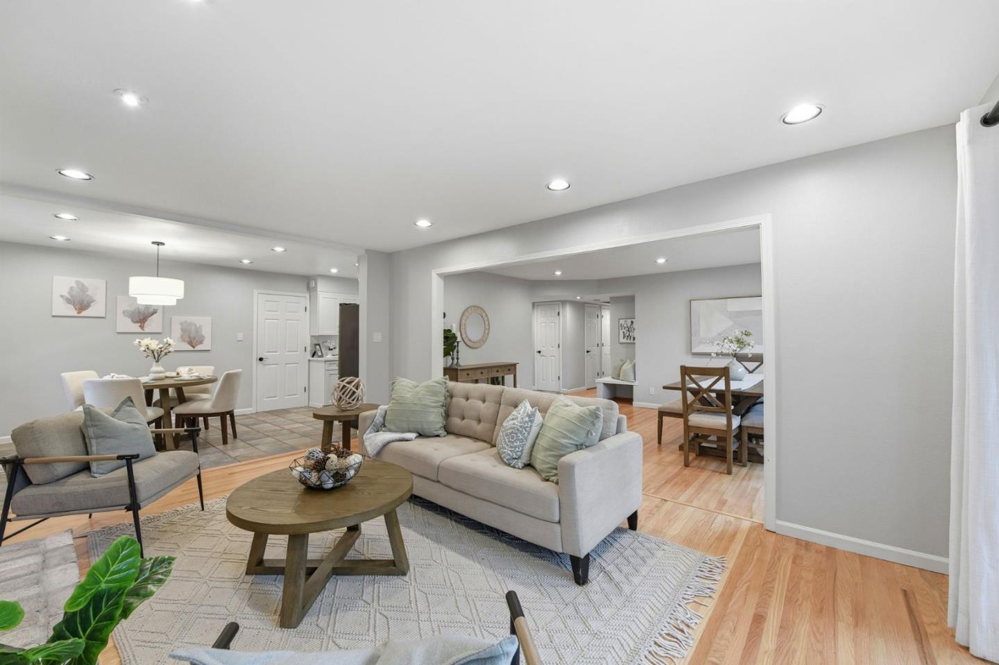 1663 Curtner Avenue San Jose, CA 95125 - Photo 17 of 57 a living room with furniture and a wooden floor