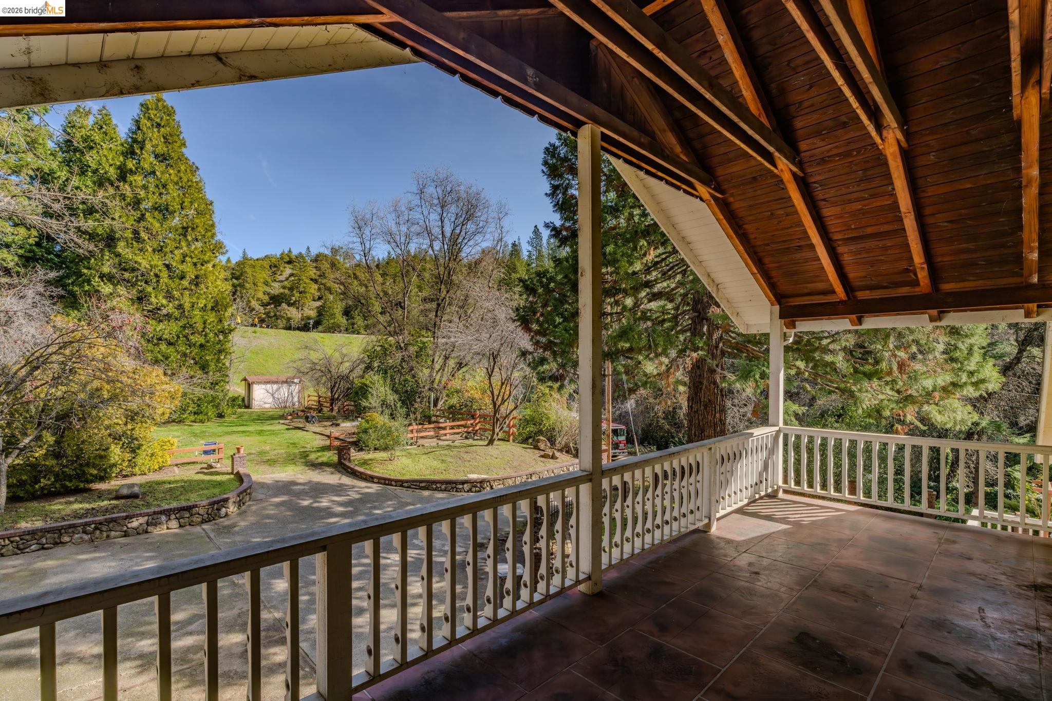 731 Dam Road Murphys, CA 95247 - Photo 43 of 60 a view of a street from a balcony