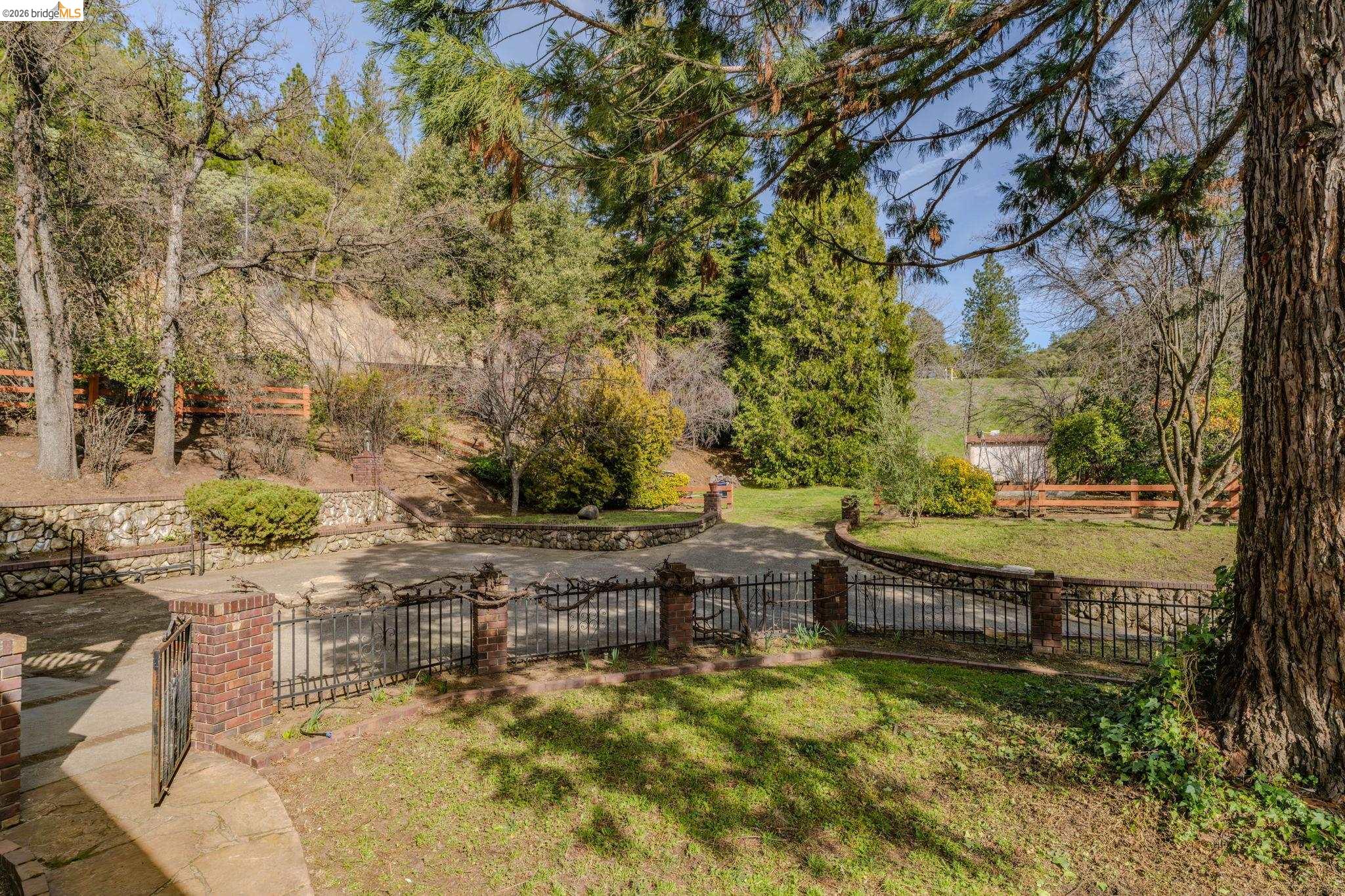 731 Dam Road Murphys, CA 95247 - Photo 55 of 60 a view of swimming pool with outdoor seating and trees