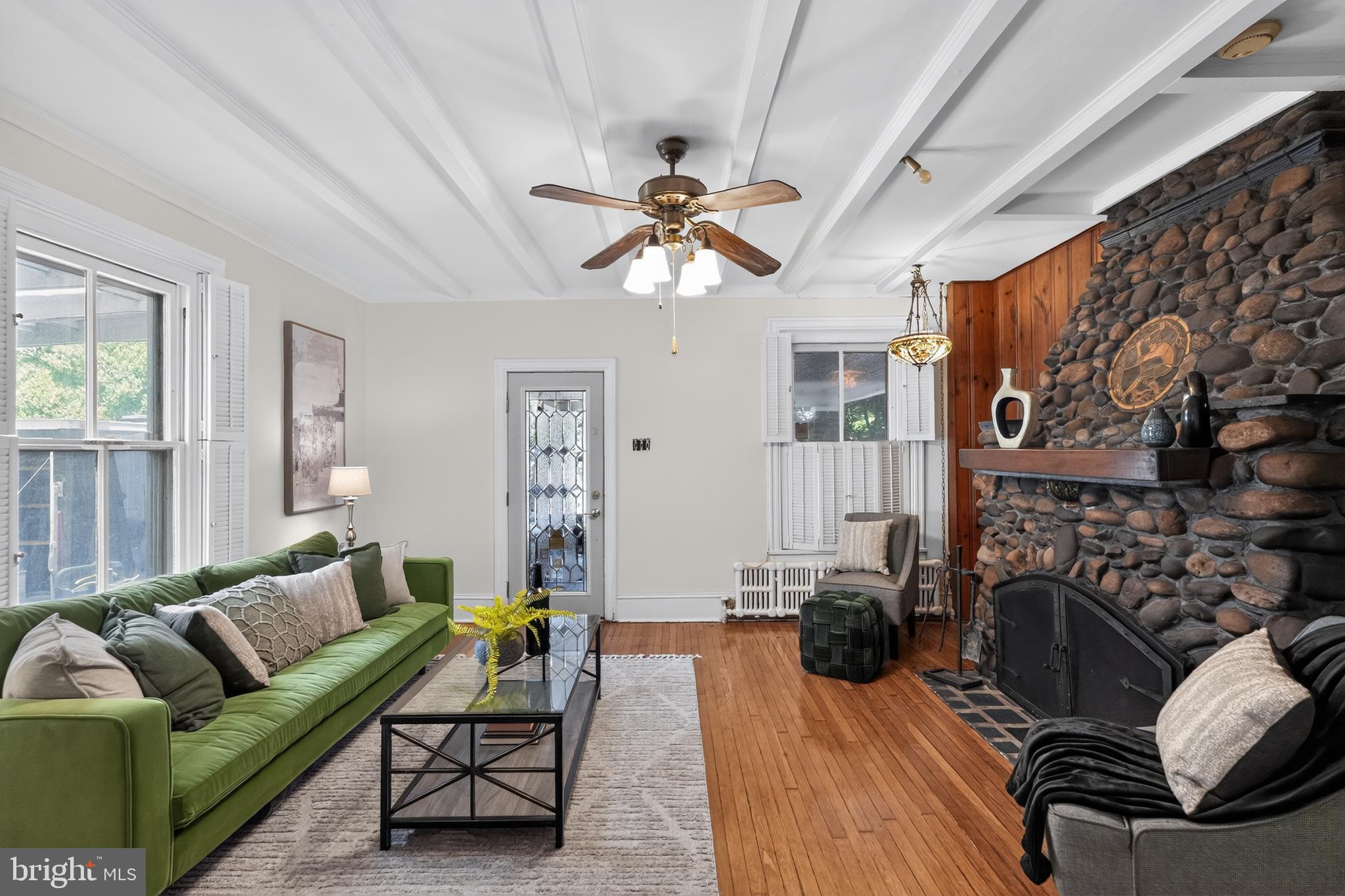 448 Valley Road Elkins Park, PA 19027 - Photo 6 of 25 Charming living space with rustic flair.