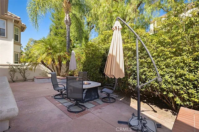 a view of yard from a window