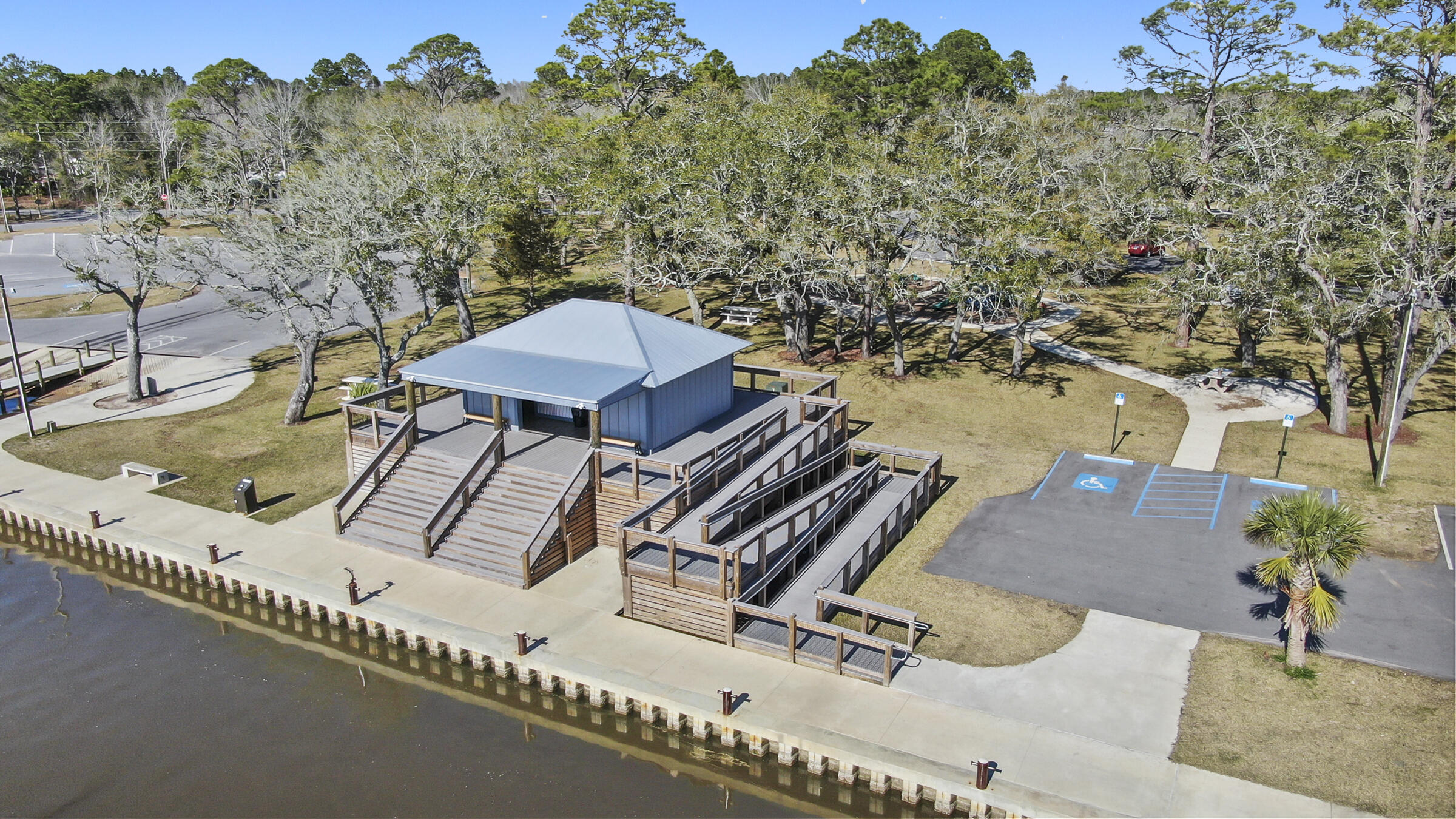 2-parcels Bay Grove Road Freeport, FL 32439 - Photo 3 of 10 a view of a terrace with a table and chairs