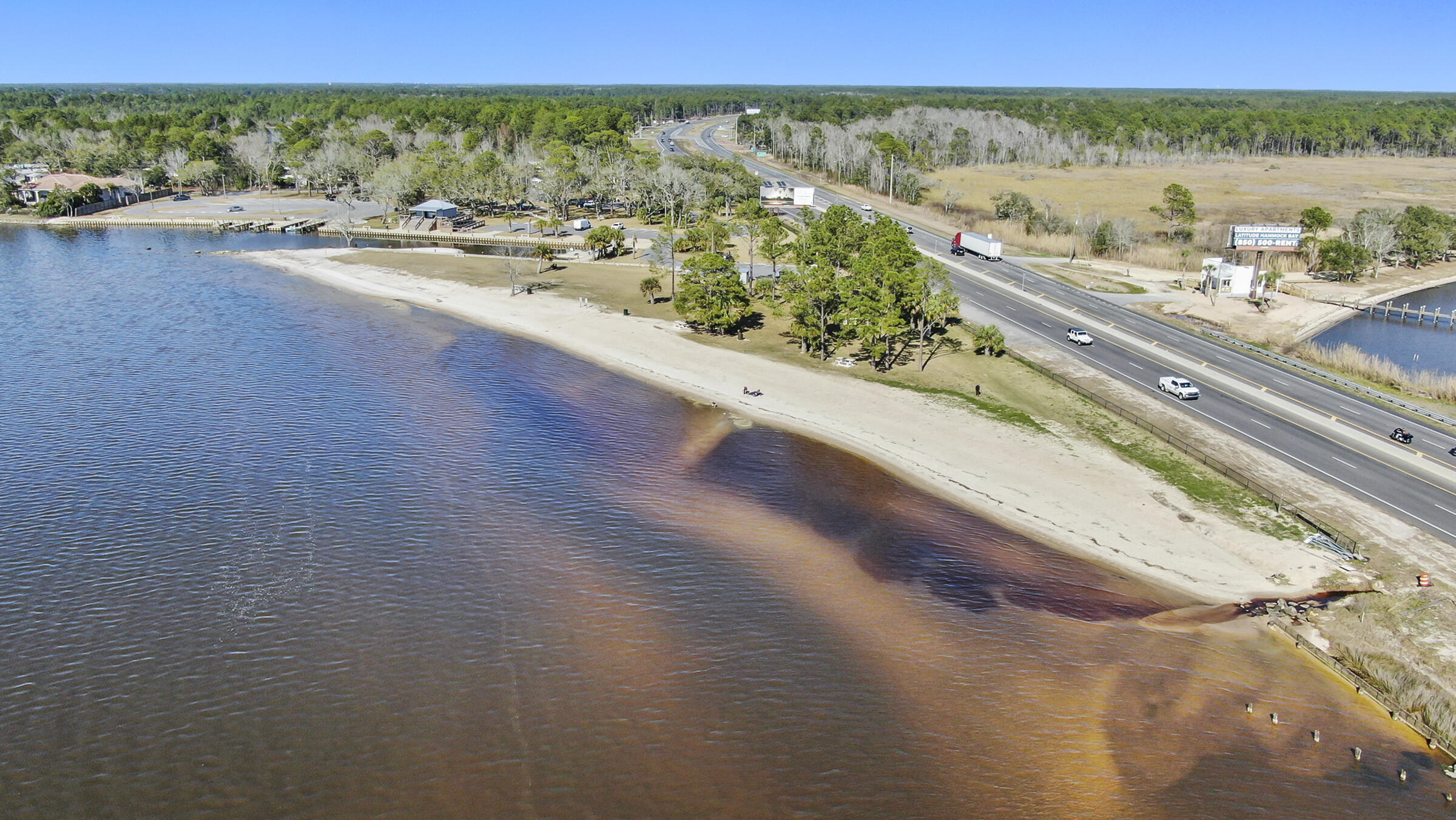 2-parcels Bay Grove Road Freeport, FL 32439 - Photo 4 of 10 a view of a lake with beach and ocean view
