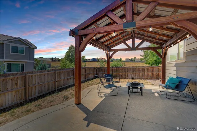 a view of chair and tables in the patio